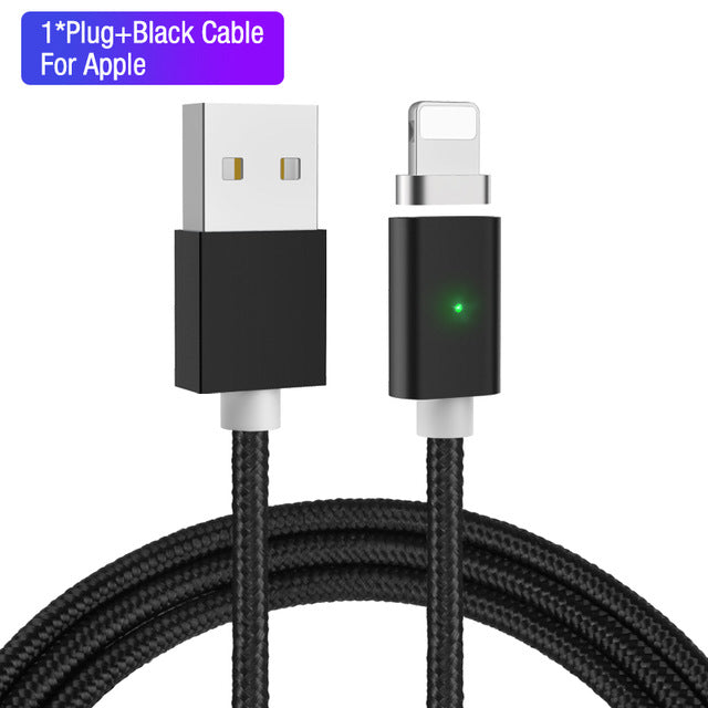 3-in-1 Magnetic Rotating Fast Charge Cable Date Cable 3A 360 Rotate  Magnetic Cable Micro USB Type C Cable For iPhone Samsung