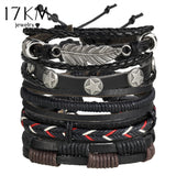 Vintage Multiple Charm Bracelets Set For Men Woman Fashion