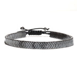 Trendy 3pcs Men Bracelet Set Handmade Braided Rope bracelet