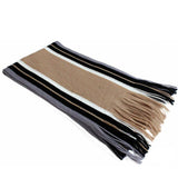 Winter Designer Men Striped Cotton Scarf for Male Female fashion