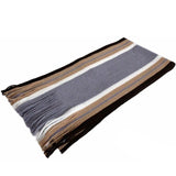 Winter Designer Men Striped Cotton Scarf for Male Female fashion