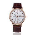 Fashion Men Women Watch  Retro Design Business Watches Leather Band Analog Quarz watch