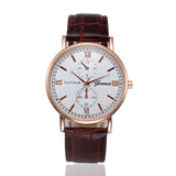 Fashion Men Women Watch  Retro Design Business Watches Leather Band Analog Quarz watch