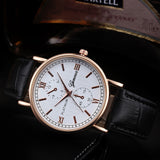 Fashion Men Women Watch  Retro Design Business Watches Leather Band Analog Quarz watch