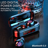 Bluetooth Earphone 5.0 Earphones Wireless Headphones TWS LED Ear Buds Ear Phones Headphone For Android