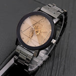 Couple's Watch Men Women Watch Stainless Steel Watches and Mens Quartz Analog Wrist Watch