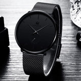 New Mesh Strap Men Minimalism Analog Quartz Watch