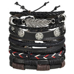Vintage Multiple Charm Bracelets Set For Men Woman Fashion
