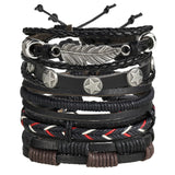 Vintage Multiple Charm Bracelets Set For Men Woman Fashion