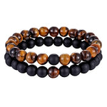 Hot 2pcs/set 7 Style Couples Bracelet with Natural Stone for men women fashion