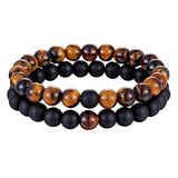Hot 2pcs/set 7 Style Couples Bracelet with Natural Stone for men women fashion