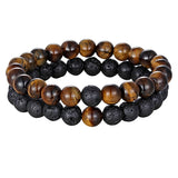 Hot 2pcs/set 7 Style Couples Bracelet with Natural Stone for men women fashion