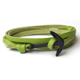 Leather Bracelet Men Jewelry Fashion Anchor Bracelet & Bangle Female Women fashion