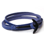 Leather Bracelet Men Jewelry Fashion Anchor Bracelet & Bangle Female Women fashion