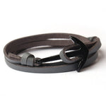 Leather Bracelet Men Jewelry Fashion Anchor Bracelet & Bangle Female Women fashion