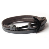 Leather Bracelet Men Jewelry Fashion Anchor Bracelet & Bangle Female Women fashion