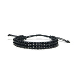 Fashion 2 Pcs/ Set Black Charm Handmade Buddha Braclet